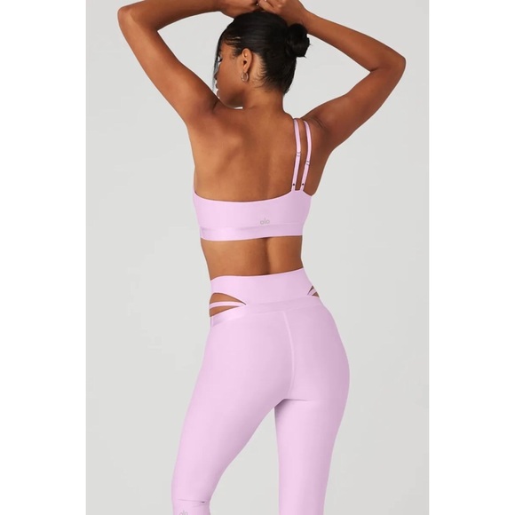 Alo Yoga Airlift All Nighter Bra Sugarplum Pink S - Picture 6 of 15